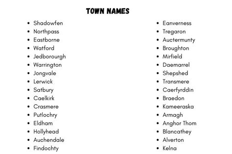 english town name generator